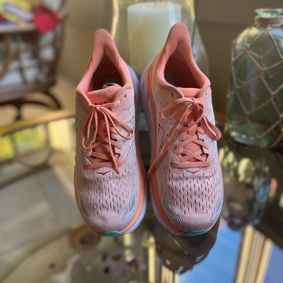 🦩Hoka🦩-Women's Pink Running Shoes-Sz 10 Clifton 8 - Picture 8 of 12